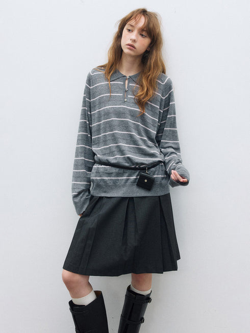 Breezelane Wool Stripe Top